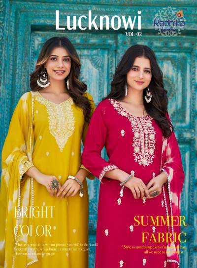 LUCKNOWI VOL 2 BY RADHIKA LIFESTYLE DESIGNER KURTIS  & SALWAR SUIT WHOLESALER IN INDIA